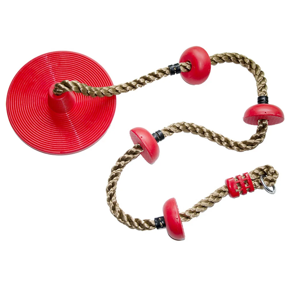 

Tree Hanging With Platforms Home Garden For Kids Backyard Playground Toy Indoor Outdoor Climbing Rope Disc Swing Game Playing