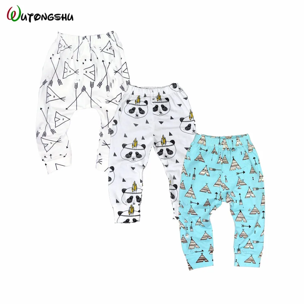 Детские брюки 3 шт./лот мягкие хлопковые детские из ПП для мальчиков и девочек