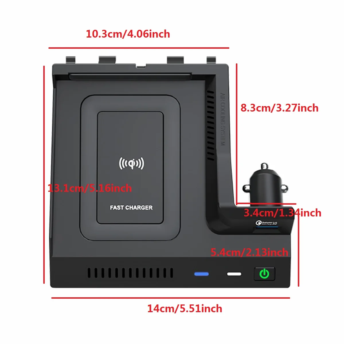 car wireless charger for mercedes benz w205 amg c43 c63 amg glc 43 glc63 x253 c class glc accessories mobile phone fast charging free global shipping