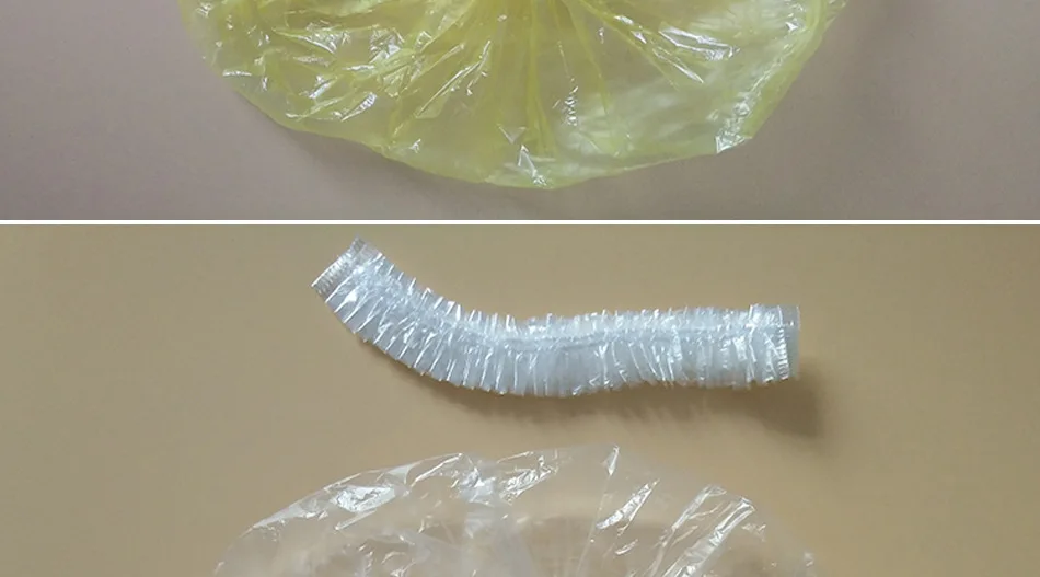 4 шт одноразовые колпачки для душа Пластиковые водонепроницаемые прозрачные цветные шапочки для душа отель для путешествий дома одноразовые Товары для ванной комнаты