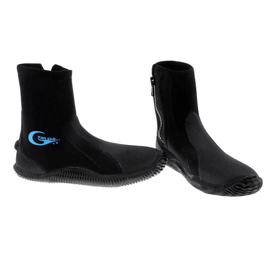 

5mm Neoprene Scuba Diving Boots Water Shoes Anti-skid High Upper Warm Boots Surfing Winter Swim Kayak Spearfishing Wetsuit