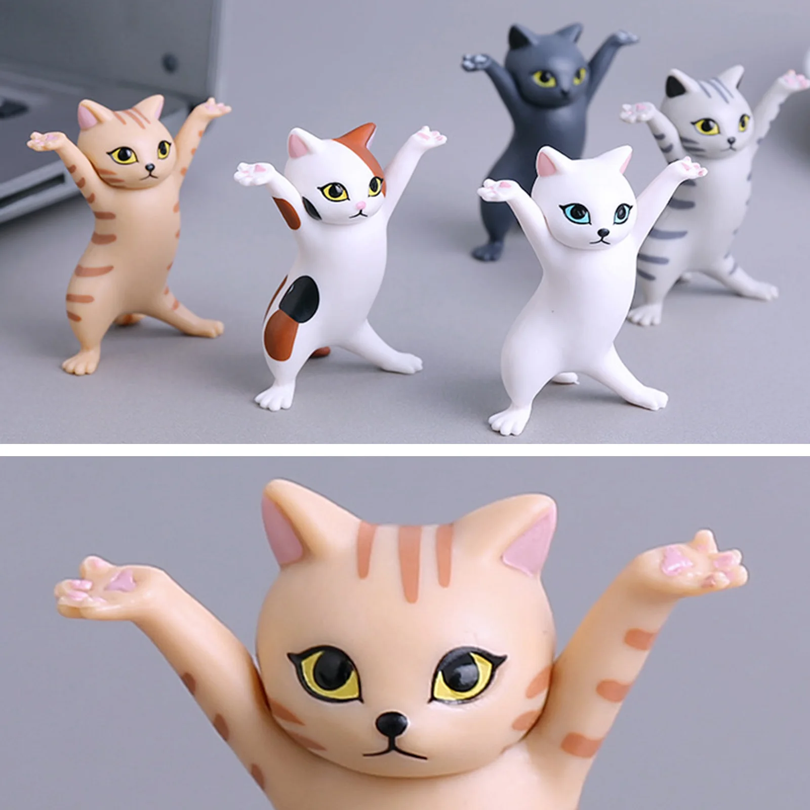 

Hot Cartoon Cat Decoration Ornaments Supplies Cute Cat Decorations for Home Office FQ-ing