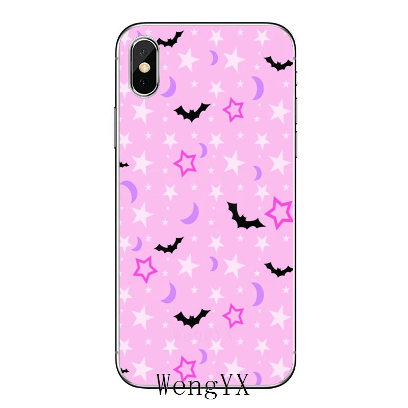Чехол для iPhone 11 Pro XS Max XR X 8 7 6 6S Plus 5 5S SE 4s 4 iPod Touch готический гранж вампир летучая