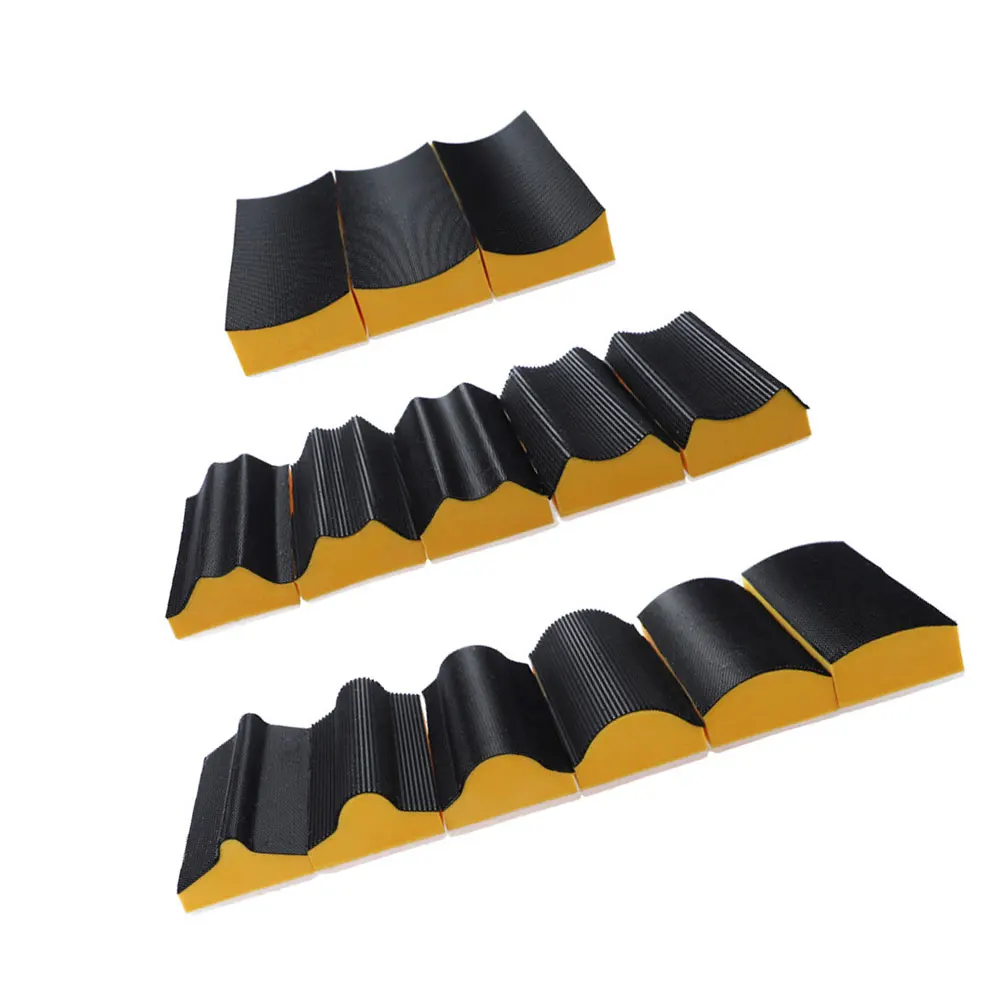 

New Sanding Block Pad Shaped Abrasive Hand Polishing Blocks Sanding Disc Grinding Sponge Corner Sanding Tool 16PCS