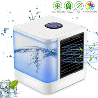 air conditioner mini usb portable humidifier purifier 7 colors light desktop air cooling fan air cooler fan for office room
