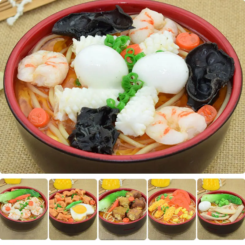 ПВХ моделирование Udon Лапша ресторан модель японский ручной работы продукты из