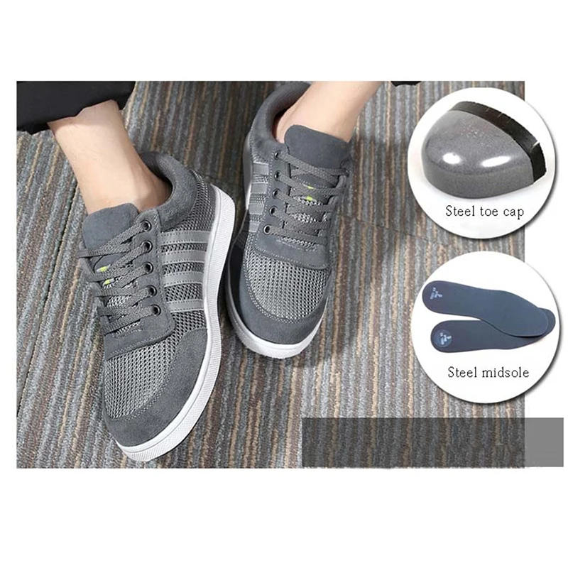 2019 г. Женская рабочая обувь со стальным носком защитные ботинки