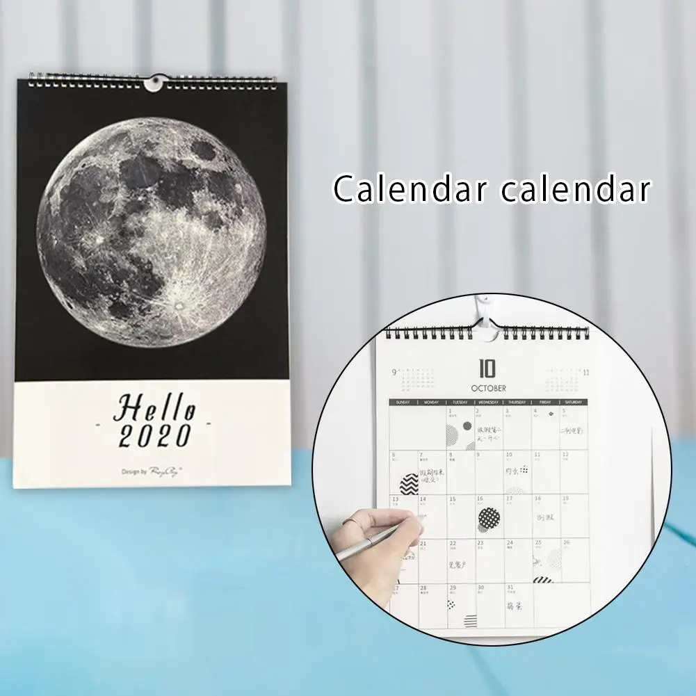 Новейший календарь с расписанием на 2020 оригинальный настенный ручной росписью