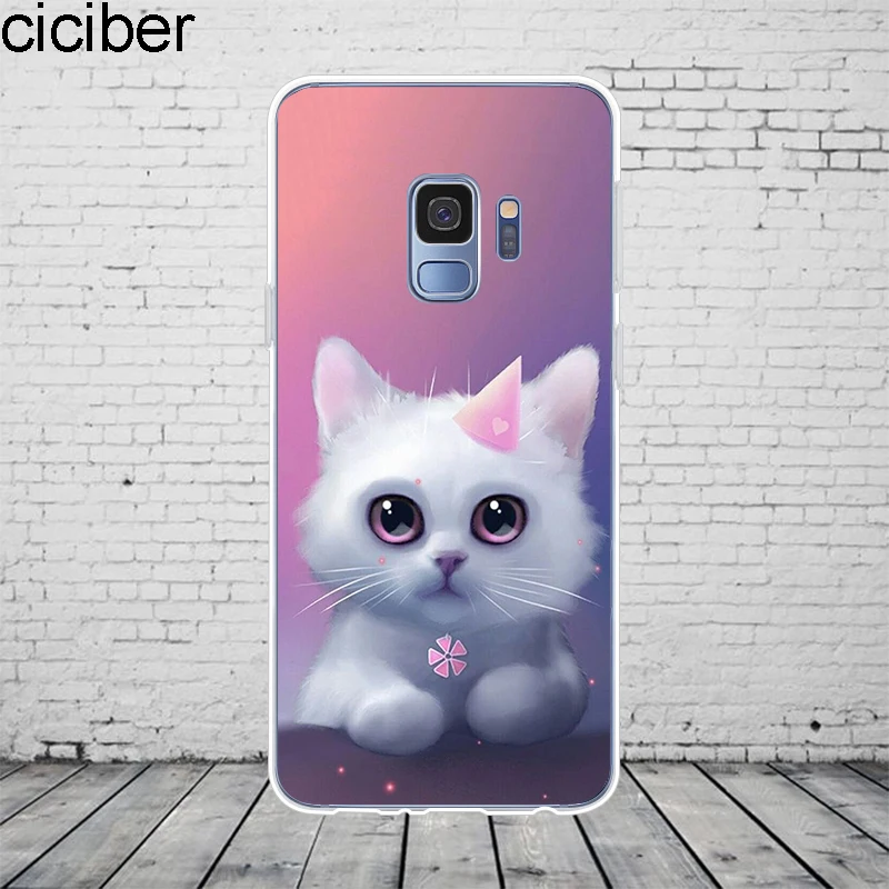 WM04991 С изображением животных, котов Крышка для samsung Galaxy S10 S5 S7 S8 S9 Edge Plus S10 S10e S10+ чехол для телефона для Galaxy Note 10 9 8 5 4 3 Plus TPU - Цвет: WM04991