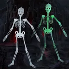 Украшение для Хэллоуина 20 30 90 см светящийся череп скелет тело страшный дом с привидениями реквизит украшения для Хэллоуина эльфов Лидер продаж 2021