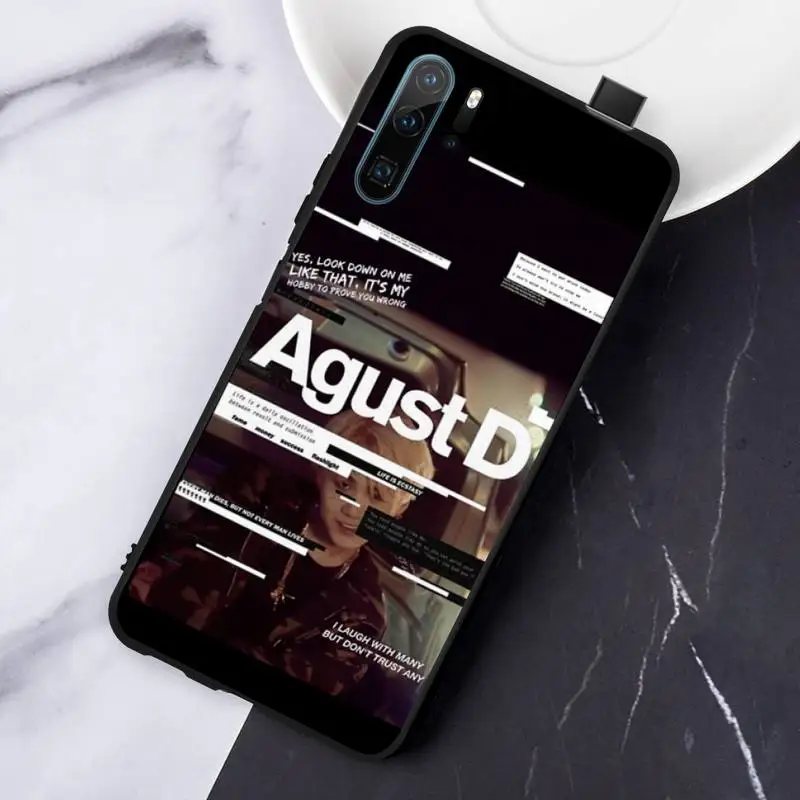 

kpop boy Agust D suga king Phone Case For Huawei honor Mate P 10 20 30 40 Pro 10i 9 10 20 8 x Lite