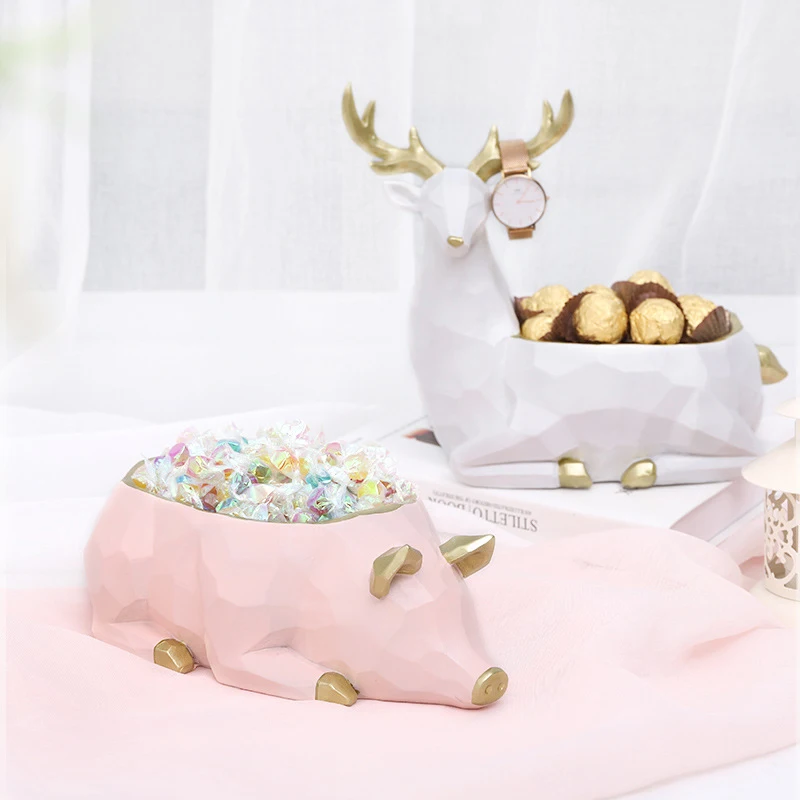 Животное украшение статуи украшения конфеты ящик для хранения ключей Изделия из
