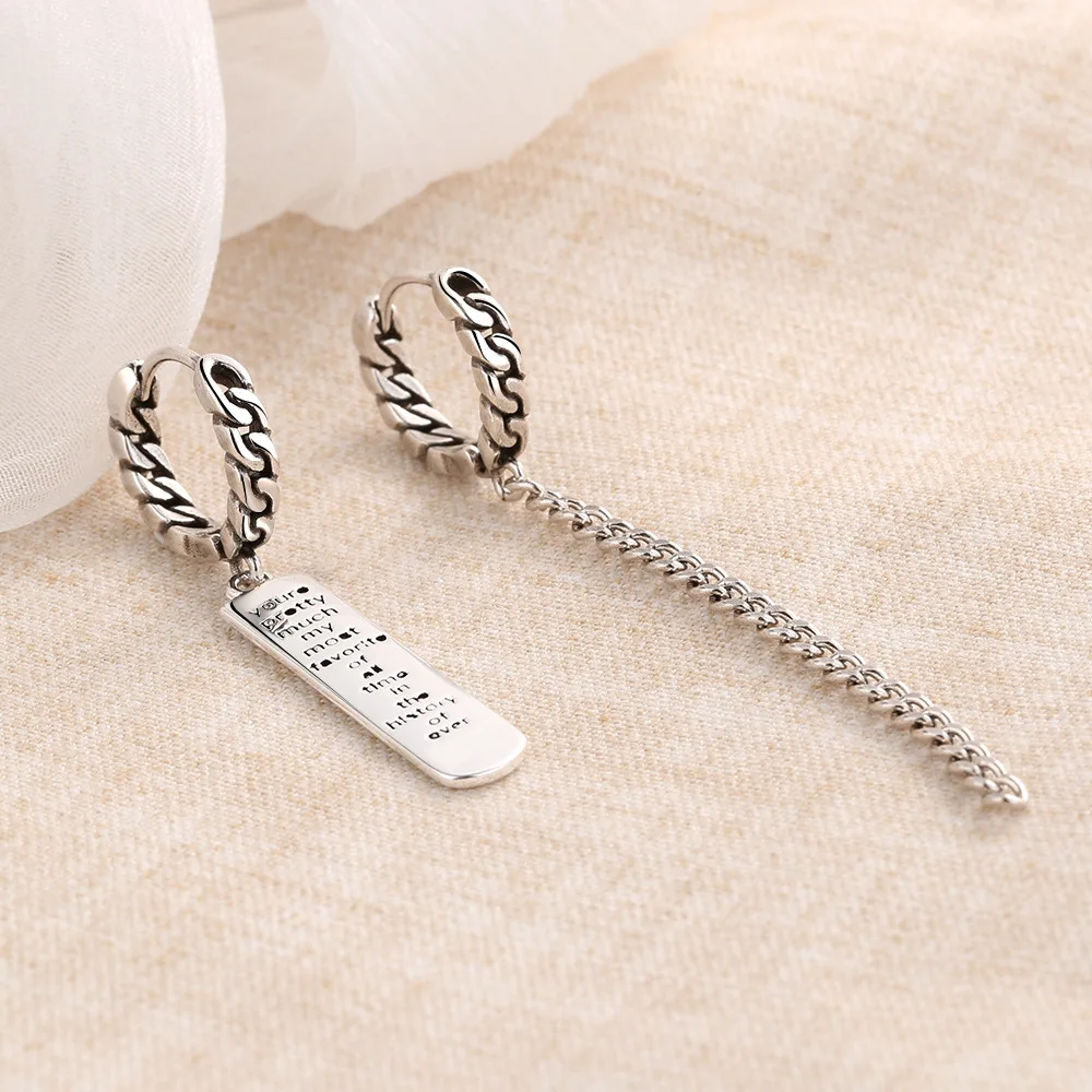 Женская ВИНТАЖНАЯ фотография с надписью Длинная кисточка цепочка асимметричная