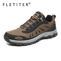 big size autumn new sneakers waterproof mens outdoor hiking shoes comfort leather male footwear non slip casual shoes sneakers