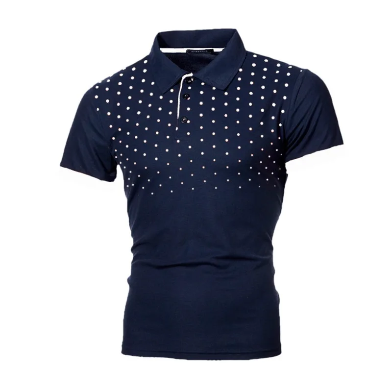 Рубашка мужская приталенная Классический пуловер с коротким рукавом топ блуза