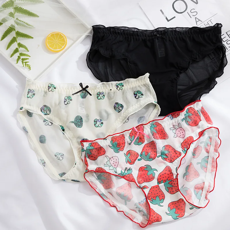 Женские Дышащие больших размеров трусики бесследно со средней талией