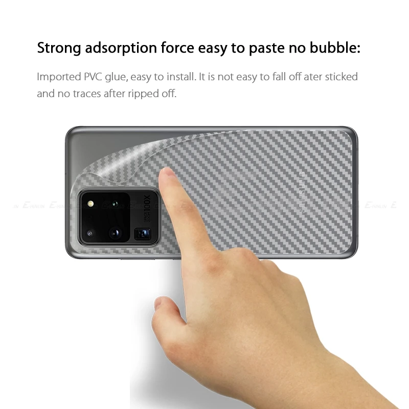Углеродное волокно задняя крышка экрана протектор для Samsung Galaxy S21 S20 FE Ultra S10 5G Plus Note