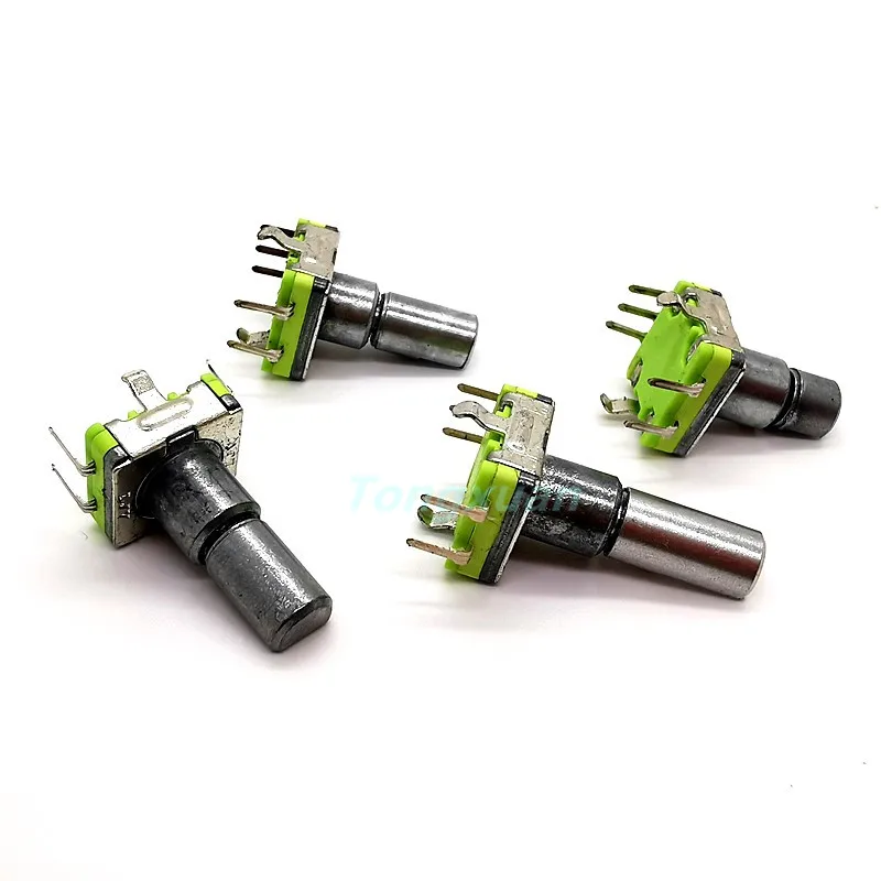 Кодовый переключатель EC11 с поворотом на 360 градусов, 30 позициями и кнопкой. Ручка с половинным валом 5pin длиной 12,5/15/17/19 мм.