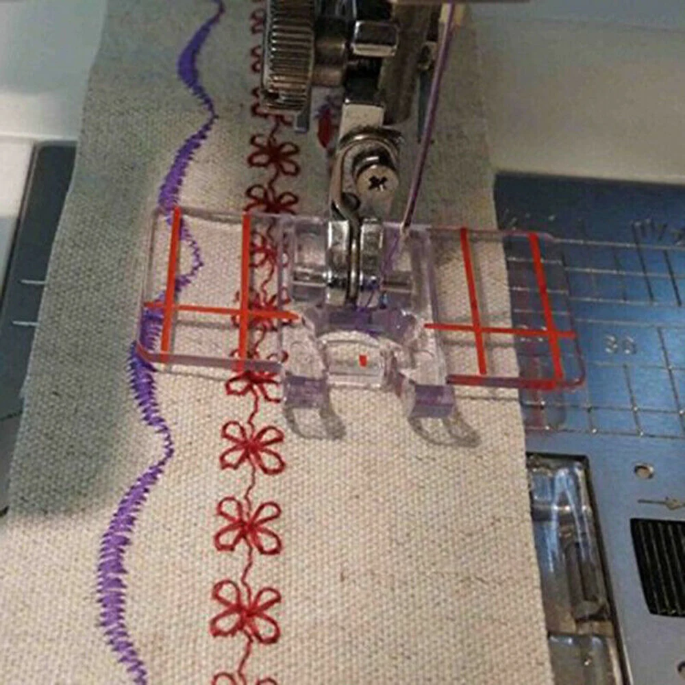 Прижимная лапка для параллельной строчки с линейкой ножки швейной машины | Дом и