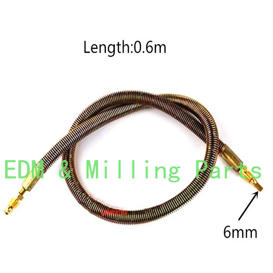 

CNC Milling Machine Mannul Pump 0.6m Sheath Hose Oil Tube 6mm Connector For Bridgeport Mill Part