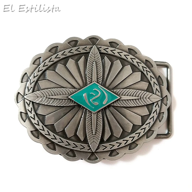 Винтажная Изысканная Цветочная пряжка для ремня ковбойский костюм из Овальной