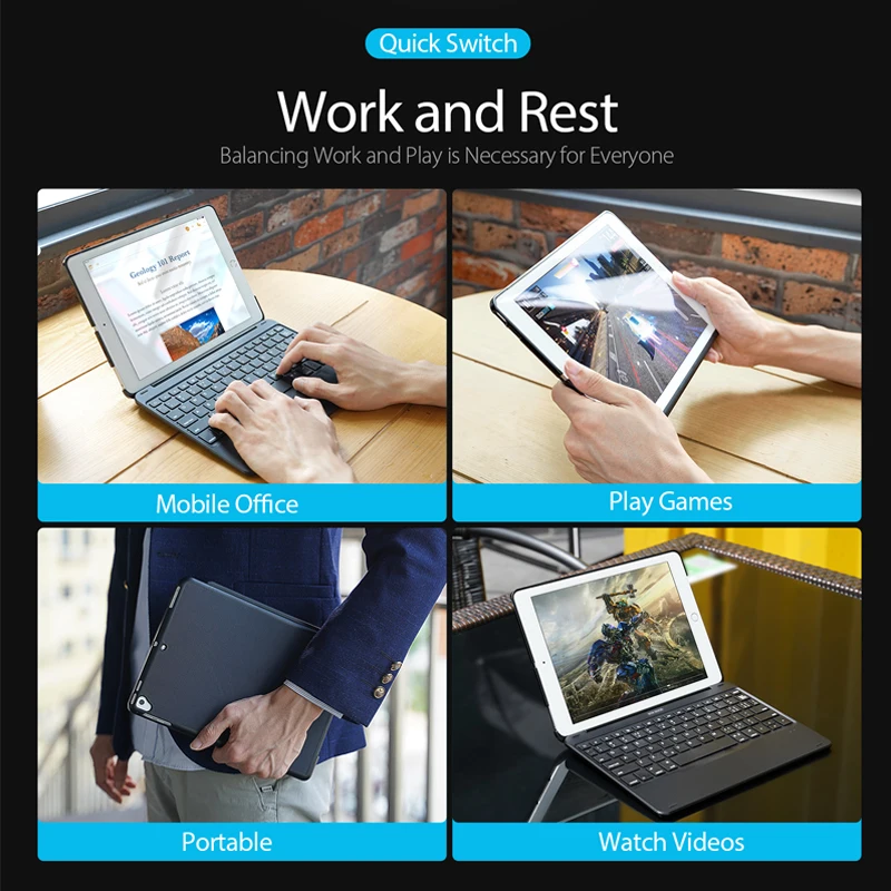 Беспроводная Bluetooth клавиатура чехол для iPad 5 6 чехол смарт-Обложка для планшета для iPad Air A1893 A1954 с держателем карандаша