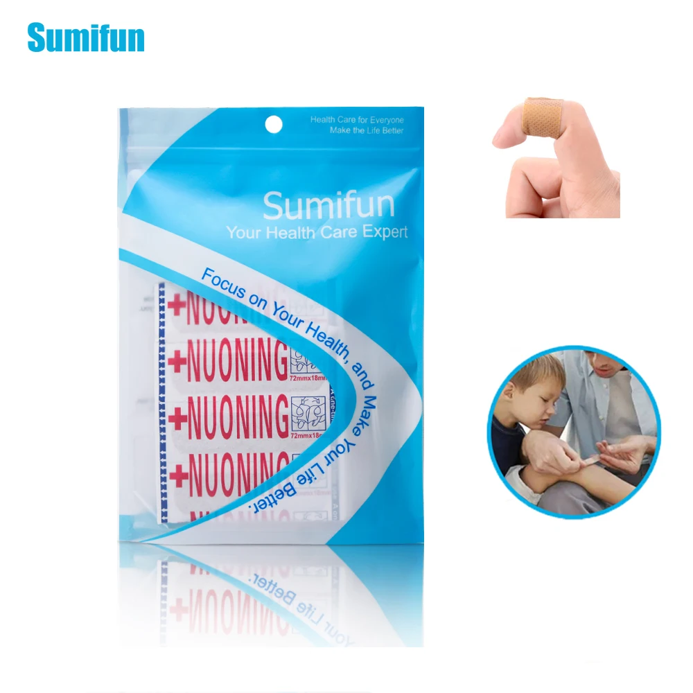 

50/100Pcs Sumifun Band Aid Wound Dressings Sterile Hemostasis Stickers First Aid Bandage Heel Cushion Adhesive Plaster Z37001