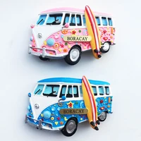 qiqipp creative refrigerator magnets tourist souvenirs in boracay philippines hand painted recreational vehicle crafts