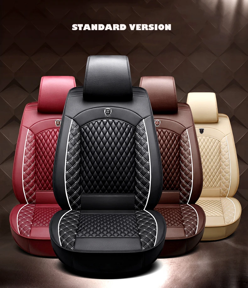

2018 Luxury PU Leather Auto Universal Car Seat Cover Automobile seat cover for Audi TT /Q /A1 A3 A4 A6 A7 A8 A6L black/red/beige