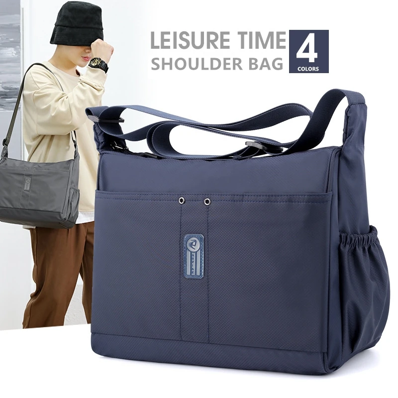 Oxford Shoulder Leisure Totes Men Messenger Bags Strong Fabric Bags Water Resistant Crossbody Bags 2021 Large Brief Classic