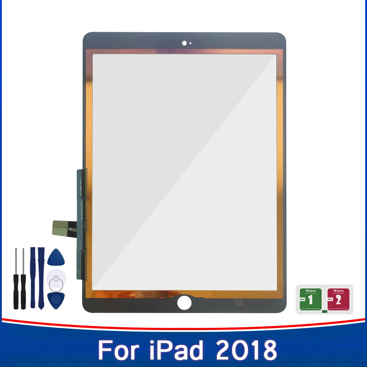 AAA + новая сенсорная панель для iPad 2018 A1893 A1954 сенсорный экран дигитайзер Переднее