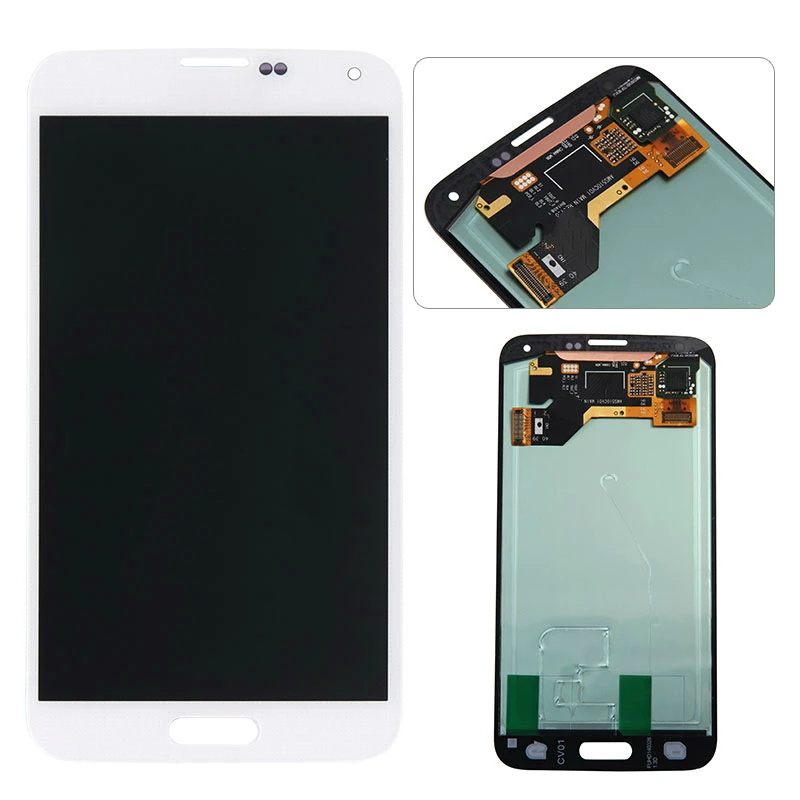 Супер AMOLED Замена для Samsung GALAXY S5 G900 G900F ЖК-дисплей сенсорный экран дигитайзер