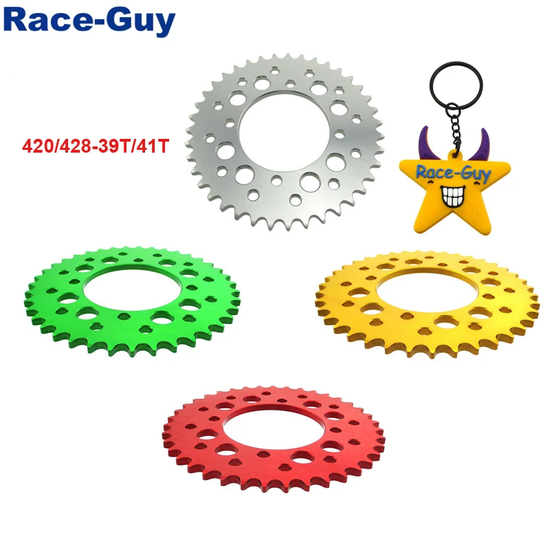 Алюминиевая Задняя звездочка для SDG Wheel 50 70 90 420/428 110 125 140 150 160 170 180 190cc 39 т/41 Т 76 мм