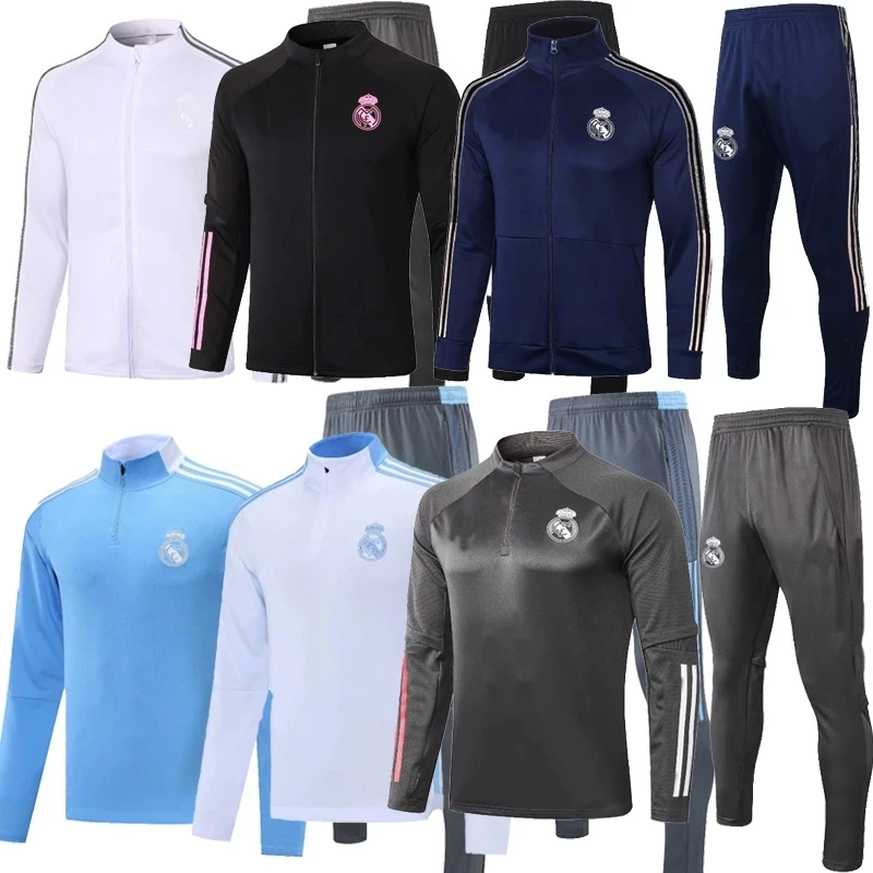 2021 2022 взрослый футбольный тренировочный костюм Реал Мадрид мужская куртка SRERGIO