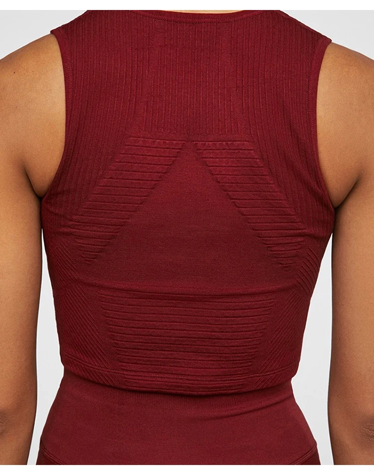 Бесшовные Спортивные Леггинсы с высокой талией красные женские колготки Пуш ап