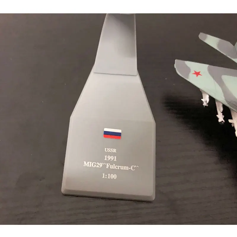Амер 1/100 весы Россия МиГ-29 истребитель Литье металла военный самолет модель игрушки для сбора/подарок/украшение