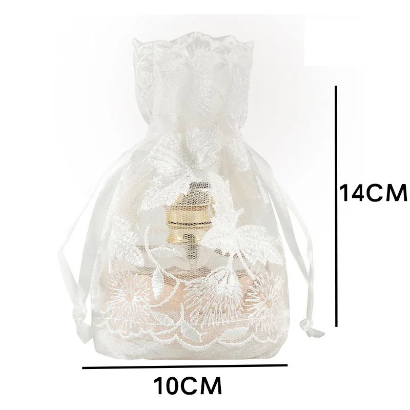 Кружевные кленовые мешочки на шнурке сумка белая сетка для хранения карманов