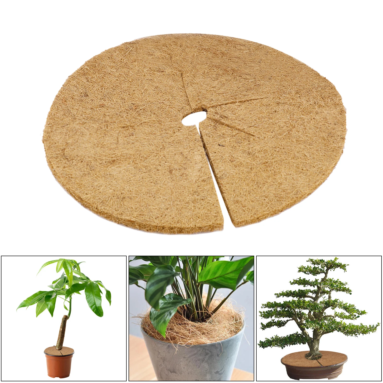 

Plants Cover Potted Plants Winter Protection Coconut Mulch Cover Coir Mat For Garden Potted Plant Keep Warm 40cm