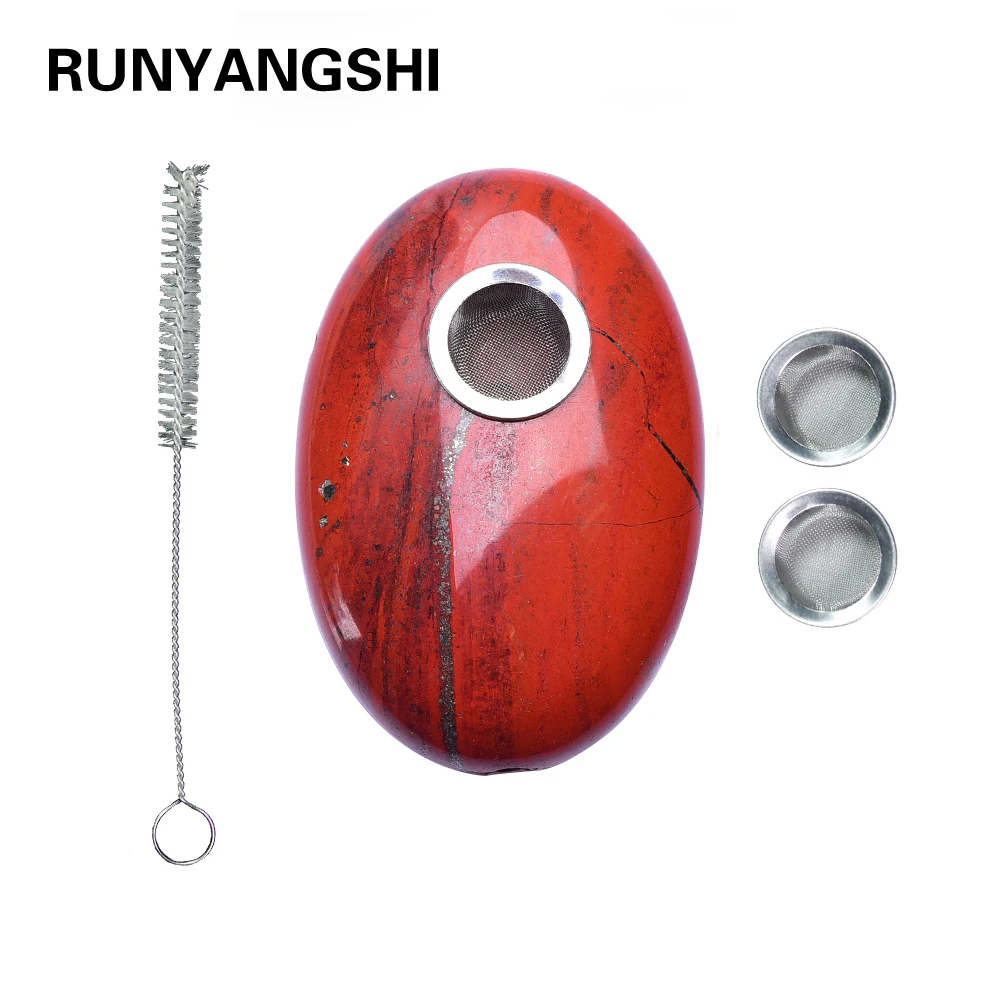 Runyangshi 1 шт. оптовая продажа натуральный кристалл кварц красная яшма трубка для
