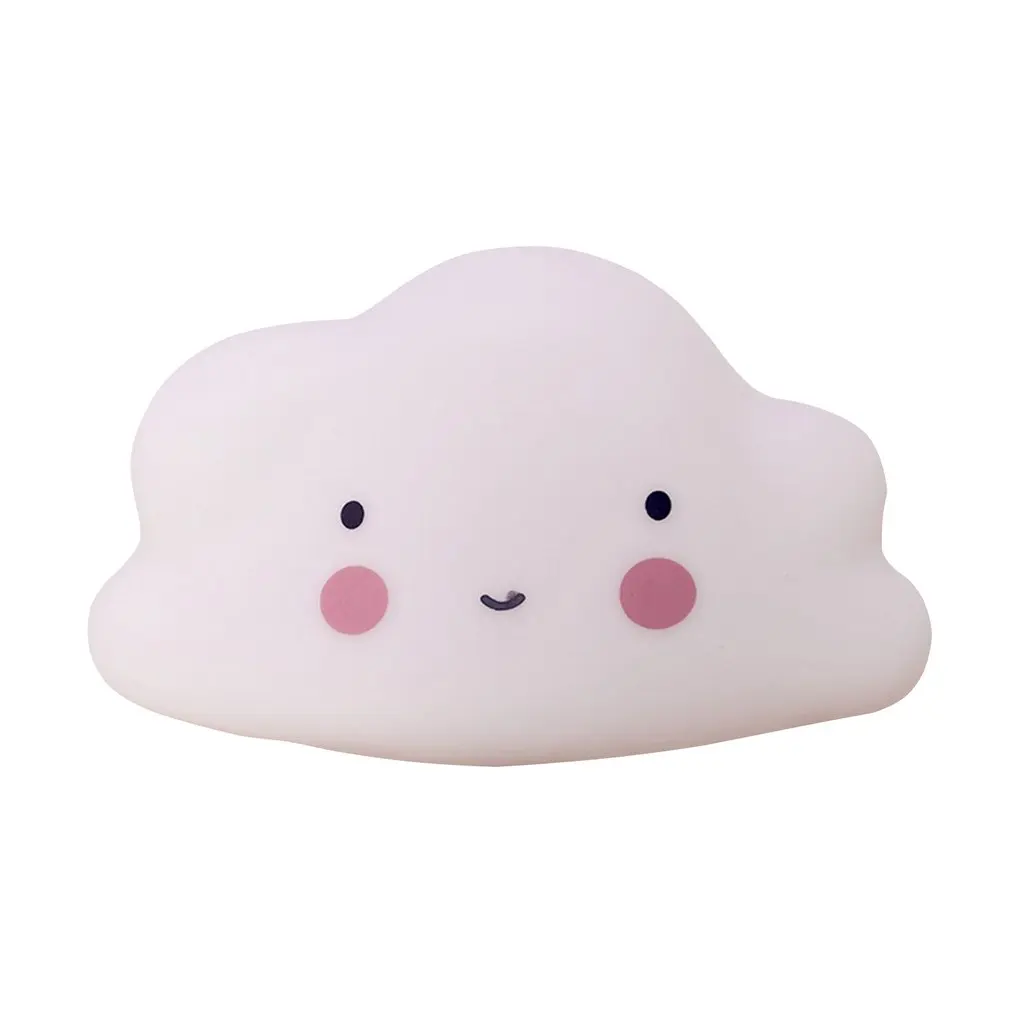 Облако Форма Кнопка Батарея ночной Светильник Детский детская лампа Спальня сна