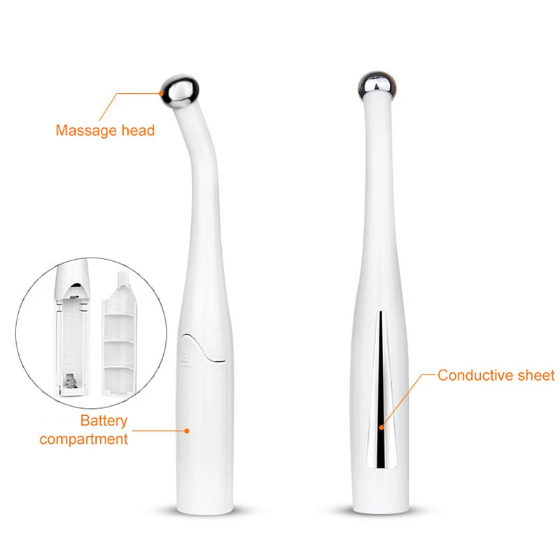 Электрический массажер для глаз 2 в 1 ручка антивозрастного массажа морщин и