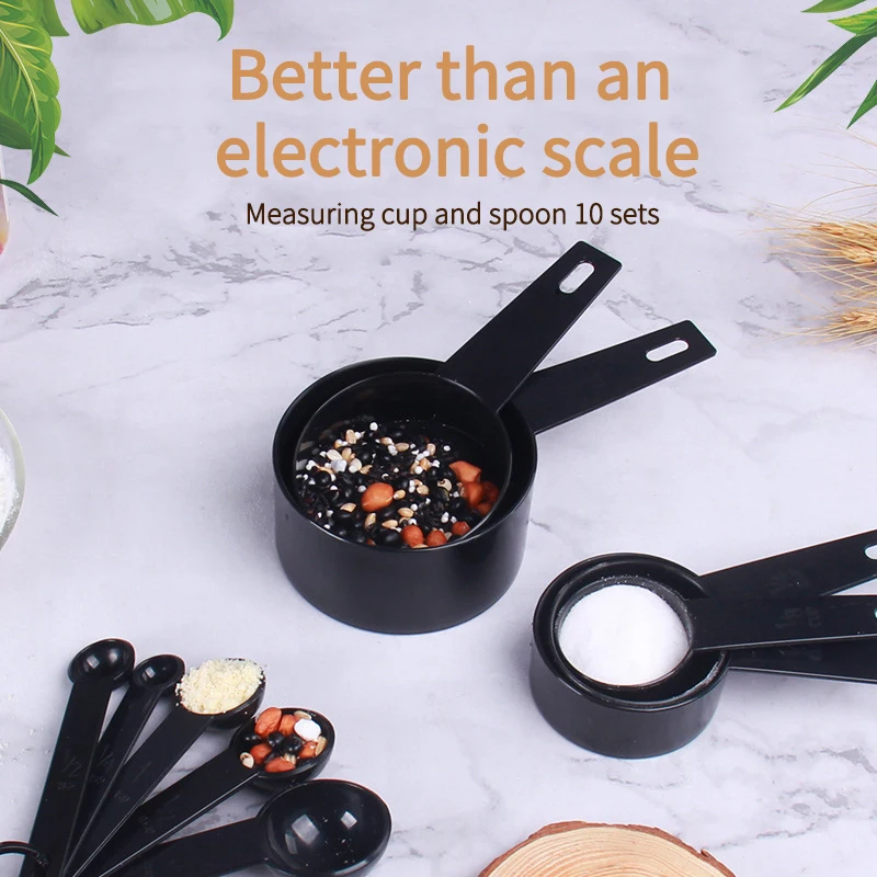 

10pcs Kitchen Measuring Spoons Teaspoon Coffee Sugar Scoop Cake Baking Flour Measuring Cups Kitchen Cooking Tools 2020 New Good