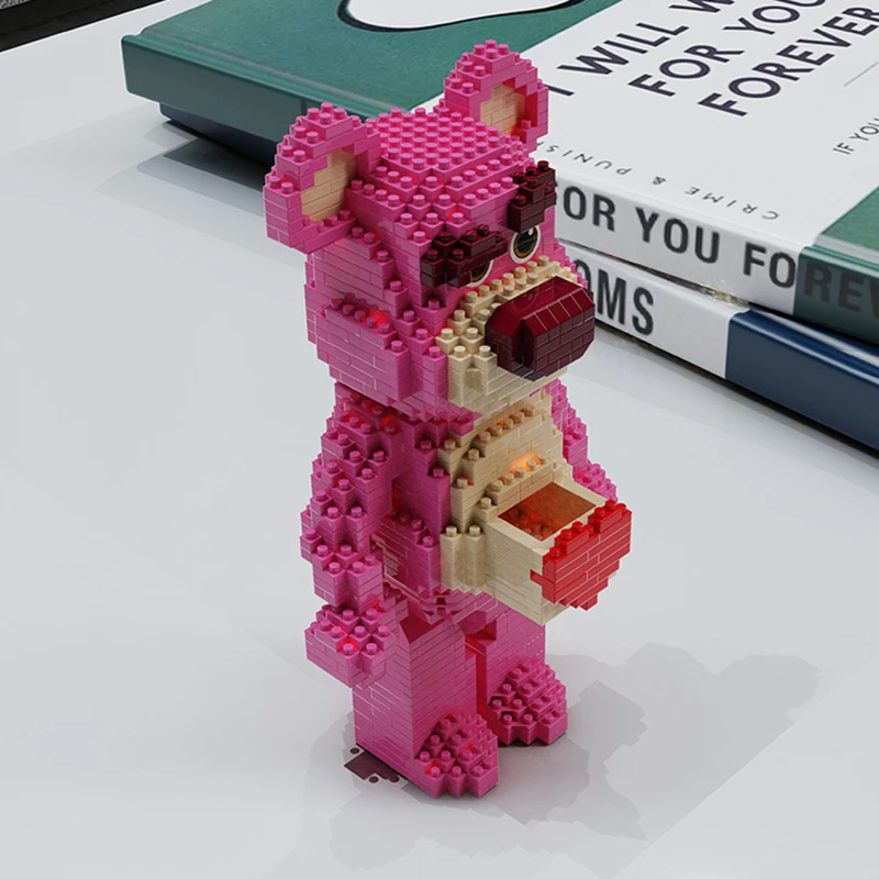 1195 шт. + конструктор История игрушек лосто микро строительные блоки Disney розовый