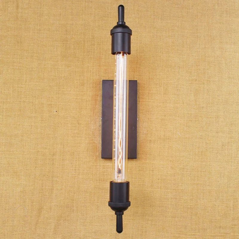 Винтажная Паровая труба ретро черные металлические настенные светильники для