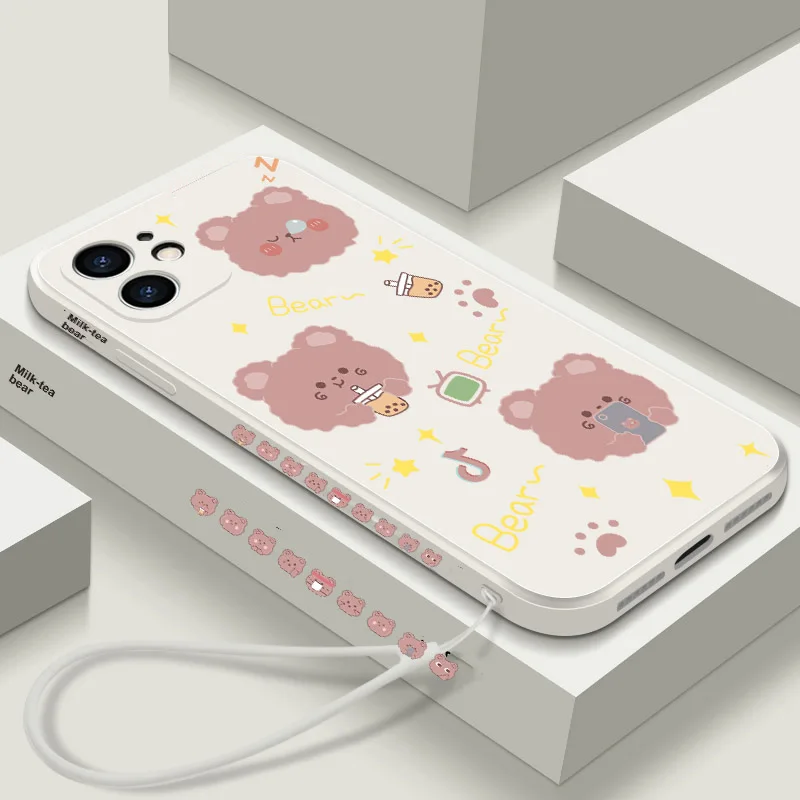 bear hand strap tpu case for oppo reno 5 lite find x3 4 6 phone cover for realme 7 pro xt 8 c3 c21 c20 6 x2 pro x7 c11 c15 gt free global shipping