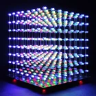 3d-кубик светодиодный, 8x8x8, с программным обеспечением для редактирования 3D 3D8C