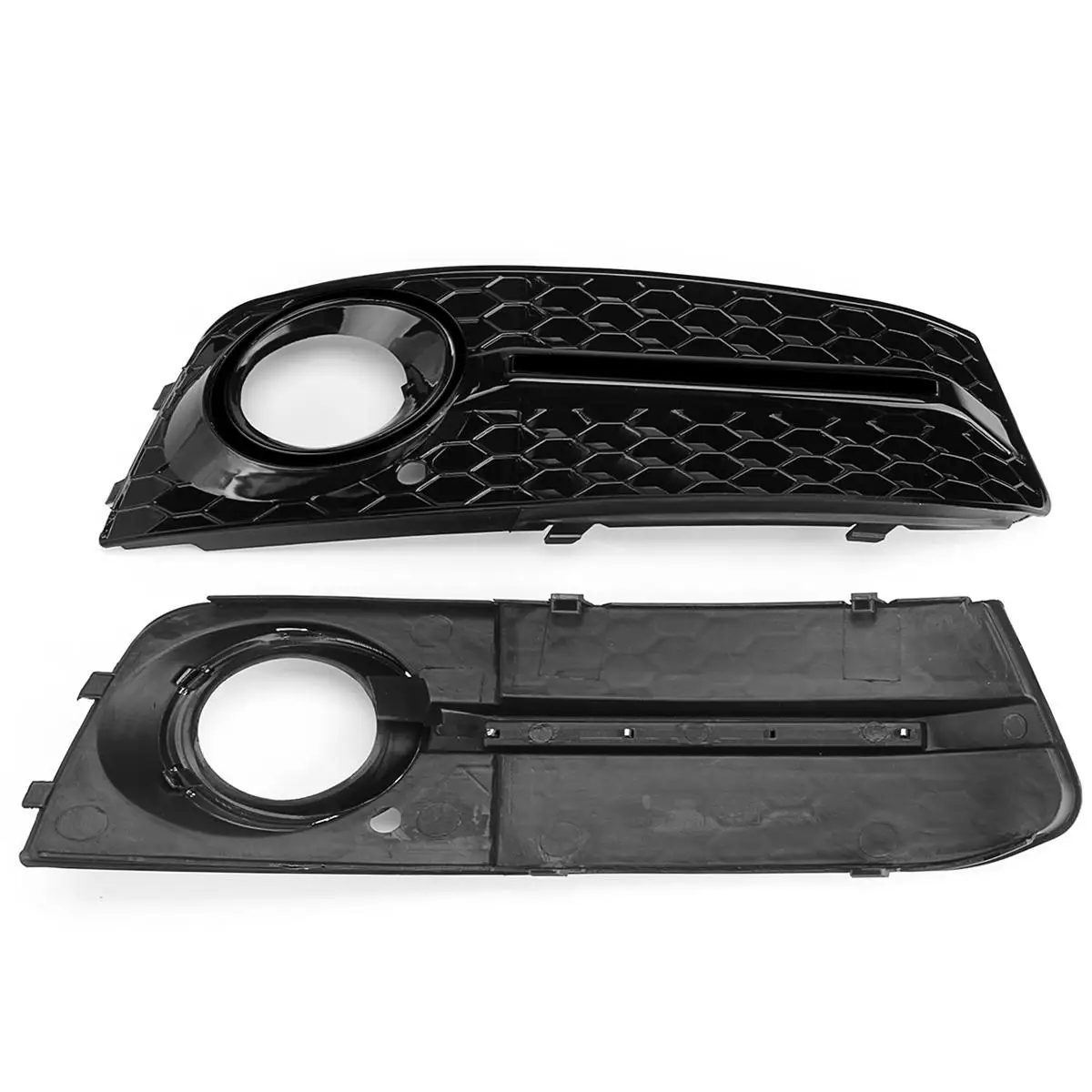 Глянцевая черная Автомобильная передняя противотуманная фара решетка радиатора