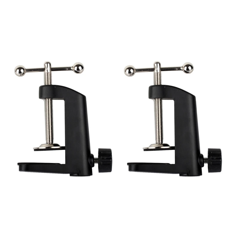 

2X Heavy-Duty Metal Table Mounting Clamp for Microphone Suspension Boom Scissor Arm Stand Holder