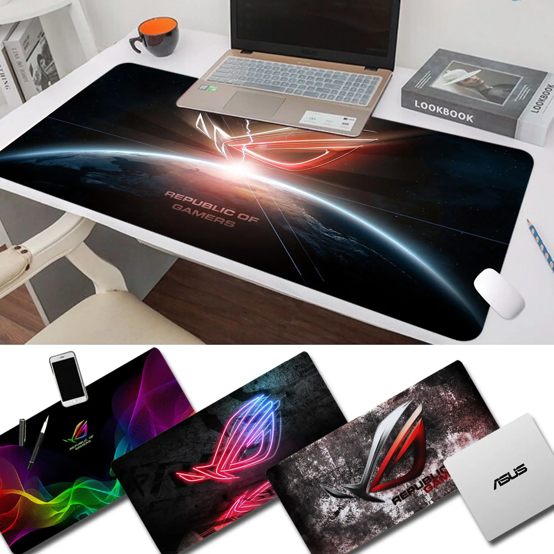 

YNDFCNB ASUS In Stocked Mouse Pad Super Creative INS Tide Large Game Size for mouse pad Keyboard Deak Mat for Cs Go LOL