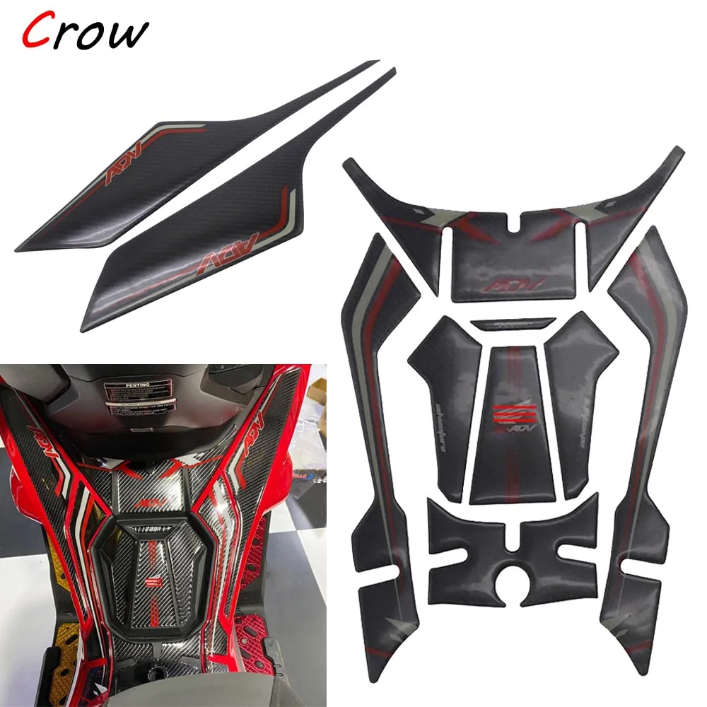 

3D гелевая Накладка для топливного бака мотоцикла, защита двигателя, защита от царапин, декоративные наклейки, Набор для Honda ADV 150 adv150